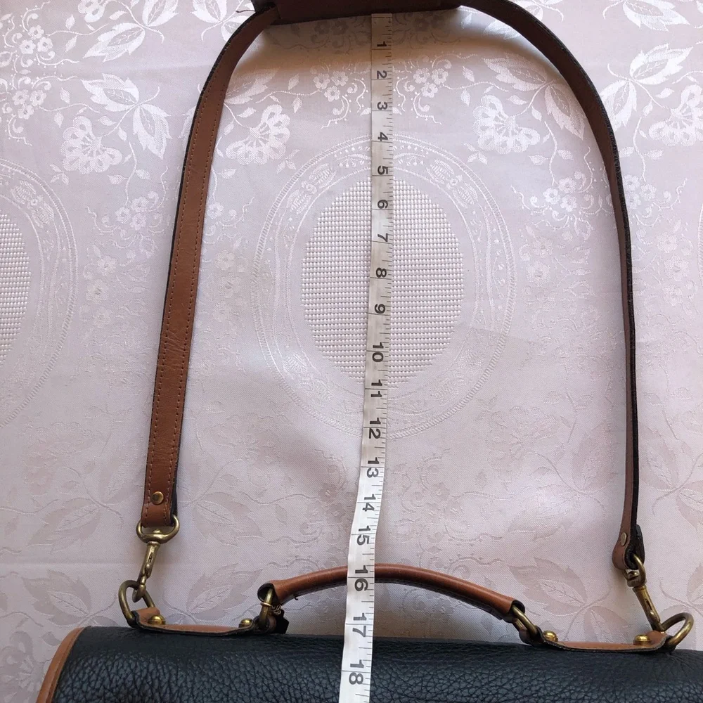 Jack George’s Vintage Briefcase Black Leather Satchel Messenger Business Bag
